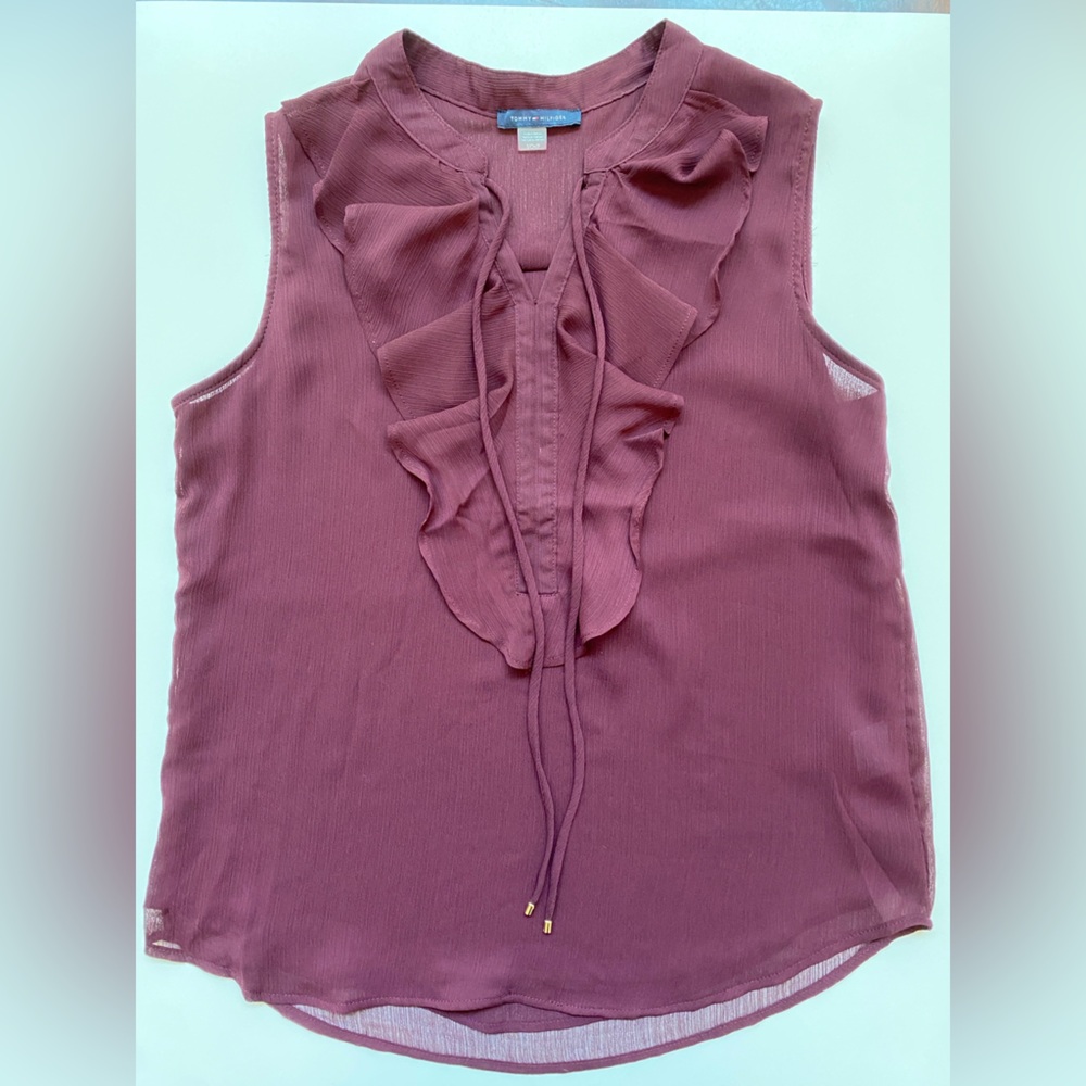 Tommy Hilfiger Deep Purple Tank Blouse